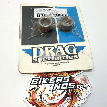Drag Specialties Pair of Weld-in O2 Sensor Bungs - 18 mm - Straight 1861-0560