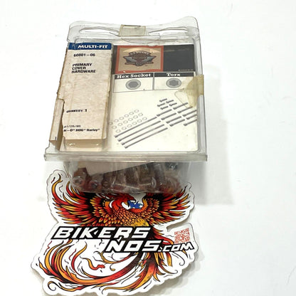New Genuine Harley 2006 Up Twin Cam M8 Chrome Primary Cover Hardware 60801-06