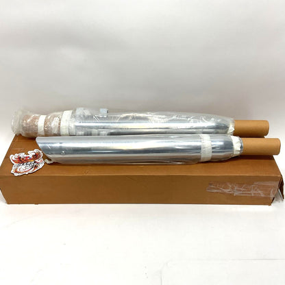 New Parts Unlimited 2007-2008 Touring Slash Cut Slip on Mufflers 1801-0067