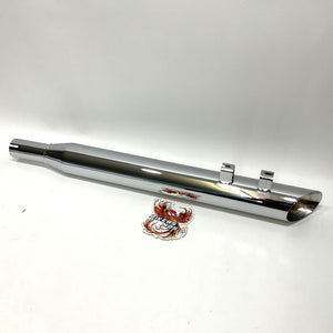 New Parts Unlimited 2007-2008 Touring Slash Cut Slip on Mufflers 1801-0067