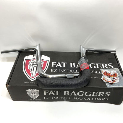 FBI 1986-2022 Touring 1.25" Pointed Top Chrome 10" Ape Hanger Handlebars 905010
