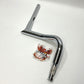 FBI 1986-2022 Touring 1.25" Pointed Top Chrome 10" Ape Hanger Handlebars 905010