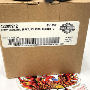 New Genuine Harley 2021 Up RH/RA Rear Hub Cush Drive Isolator 42200212