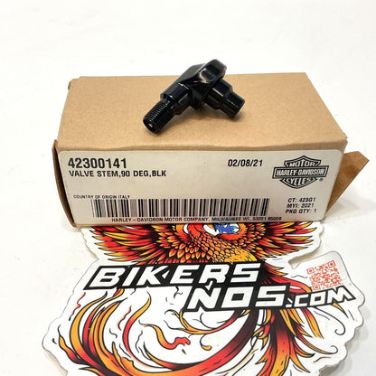 New Genuine Harley 2021 Up Touring 90 Deg Valve Stem Black 42300141