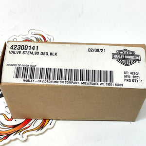 New Genuine Harley 2021 Up Touring 90 Deg Valve Stem Black 42300141