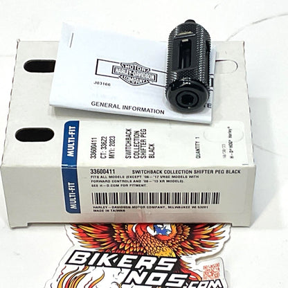 NEW Genuine Harley Switchback Black Shifter Peg 33600411