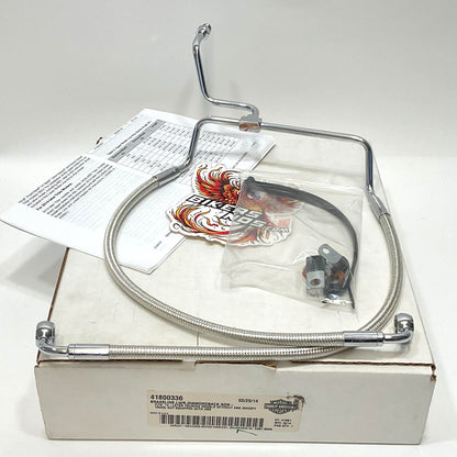Genuine Harley 2014-2024 Touring Non ABS Diamondback Lower Brake Line 41800336