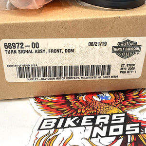 New Genuine Harley 2002-2017 Dyna Softail Touring Front Turn Signal 68972-00