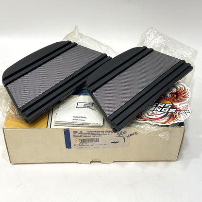 New Genuine Harley 1986 Up Diamond Black Passenger Footboard Insert Kit 50627-08