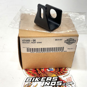 New Genuine Harley 1993-2013 Touring Front Saddlebag Black Mount 47449-06