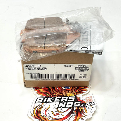 New Genuine Harley 2007-2013 Sportster Rear Brake Pad Kit 42029-07