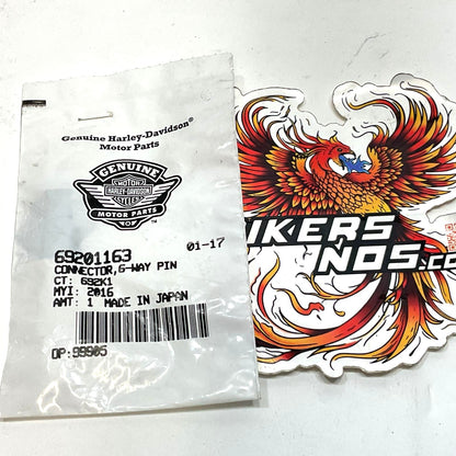 New Genuine Harley 2018-2024 Softail Connector Housing 6-Way Pin 69201163