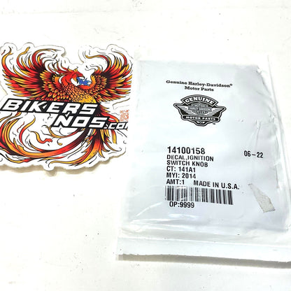 New Genuine Harley 2014-2023 Touring Ignition Switch Knob Decal 14100158