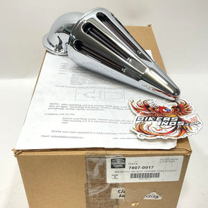 D&M Custom Cycles EVO Twin Cam Slotted Bullet Air Cleaner Chrome  7807-0017