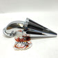 D&M Custom Cycles EVO Twin Cam Slotted Bullet Air Cleaner Chrome  7807-0017