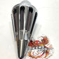 D&M Custom Cycles EVO Twin Cam Slotted Bullet Air Cleaner Chrome  7807-0017