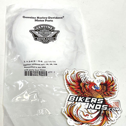 Genuine Harley 1999 Up Twin Cam and M8 Derby Cover Gasket Service Kit 17369-06