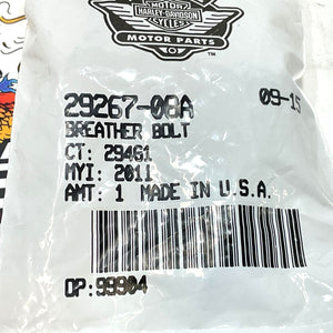 New Genuine Harley Twin Cam 2008-2017 Touring Softail Breather Bolt 29267-08A