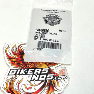 New Genuine Harley 2018-2024 Softail Front Brake Caliper Decal 14100606