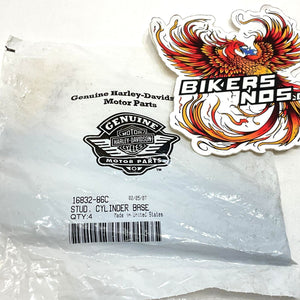 New Genuine Harley 1986 Up Sportster XL1200/883 4PC Cylinder Base Stud 16832-86C