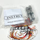 New Genuine Harley 2006-2017 Dyna Softail Chrome Mirror Extension Kit 56000039