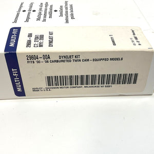 New Genuine Harley 2000-2006 Carbureted Twin Cam Dynojet Jet Kit 29604-00A