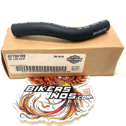 New Genuine Harley 2018-2025 Softail Engine To Cooler Inlet Oil Line 62700189