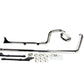 Bassani Chrome True Duals 33" Fishtail Exhaust 2007 -2017 Harley Softail 1S26E-33