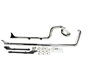 Bassani Chrome True Duals 33" Fishtail Exhaust 2007 -2017 Harley Softail 1S26E-33