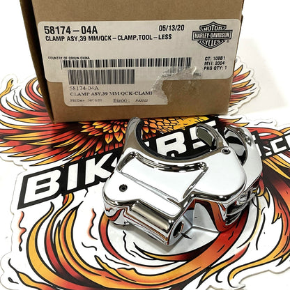 NEW Genuine Harley 1987-2015 Sportster Dyna 39MM Windshield Clamp 58174-04A