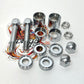 New Genuine Harley Dyna Billet Shock Chrome Mounting Hardware kit 54720-04