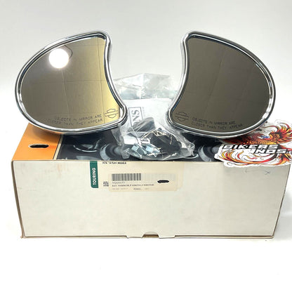 New Genuine Harley 2014-2025 Batwing Fairing Touring Chrome Mirrors 56000077