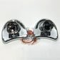 New Genuine Harley 2014-2025 Batwing Fairing Touring Chrome Mirrors 56000077