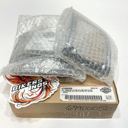 New Genuine Harley 2006-2009 Touring Chrome Curved License Plate Frame 67900056