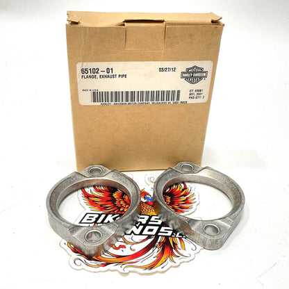 New Genuine Harley 2002-2017 V-Rod Exhaust Pipe Flange Set 65102-01