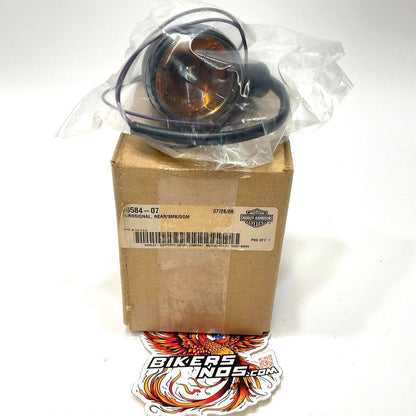 New Genuine Harley 2007-2011 V-ROD Rear Turn Signal Black Smoked Lens 69584-07