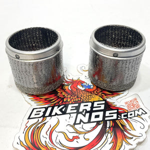 New Genuine Harley 2017 Up XL Dyna Touring Softail 2pc Muffler Gaskets 65900017
