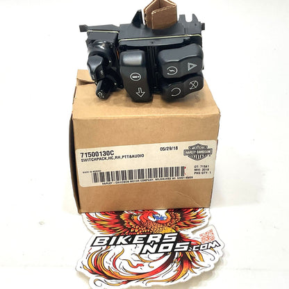 New Genuine Harley 2014-2016 Touring Right Audio Hand Switch Pak PTT 71500130C