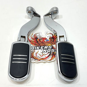 Genuine Harley Chrome Streamliner Footpegs W/ Mounts 50211-04