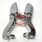 Genuine Harley Chrome Streamliner Footpegs W/ Mounts 50211-04