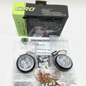 CIRO 2007-2024 Harley Fang LED Black Signal Light Inserts 45421