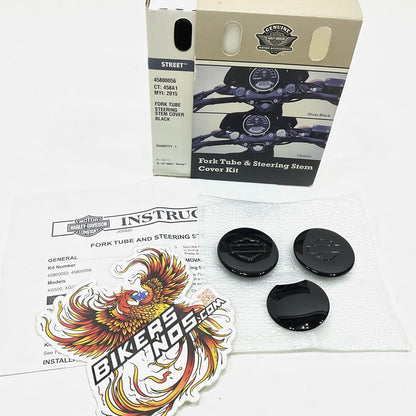 Genuine Harley 2015-2021 Street XG Black Fork Tube and Steering Cover 45800056