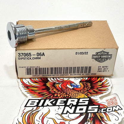 Harley 2006 Up Touring Softail Dyna Chrome Transmission Oil Dipstick 37065-06A