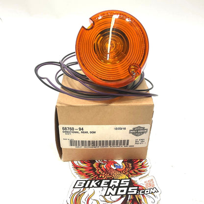 New Harley 1994-2006 Dyna XL Softail Chrome Rear Turn Signal Assembly 68760-94