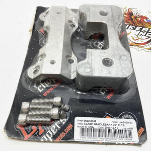 LA Choppers 2015-2022 Harley Road Glide Handlebar Clamp Set LA-7420-03