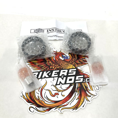 New Genuine Harley Front Turn Signal Visor Black Trim Ring 73342-09