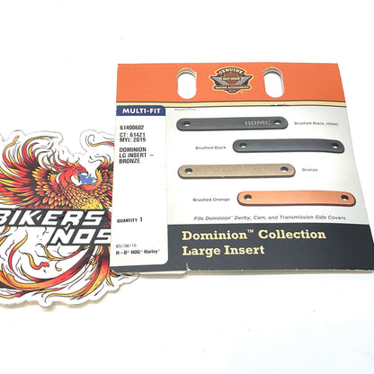 New Genuine Harley Milwaukee 8 Large Dominion Insert Bronze 61400602