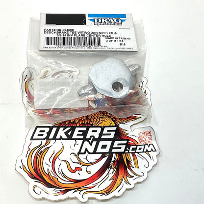 Drag Specialties Stainless Steel Brake Line Tee DS-094098