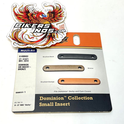 New Genuine Harley Milwaukee 8 Small Dominion Derby Cover Insert Bronze 61400603