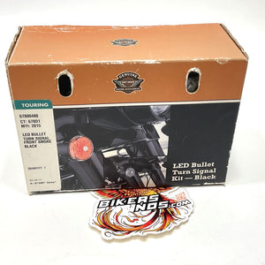New Genuine Harley 2014-2025 Touring LED Bullet Front Turn Signal Kit 67800480